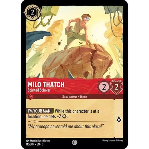 Milo Thatch - Spirited Scholar (115/204) [Into the Inklands] - Just $0.10! Shop now at Retro Gaming of Denver