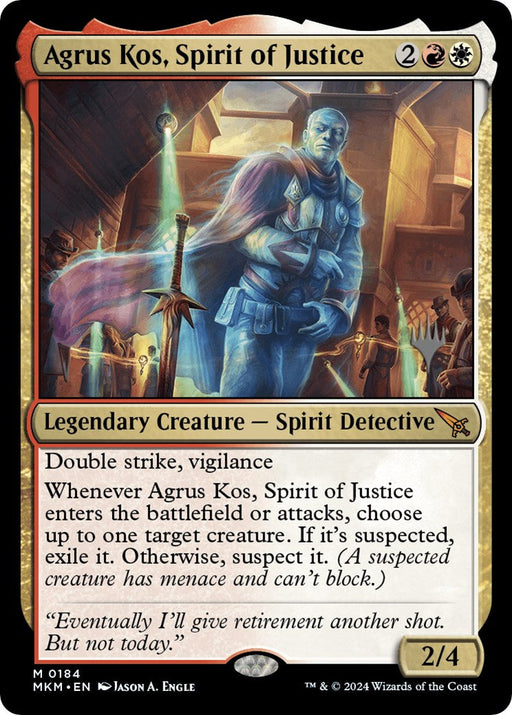 Agrus Kos, Spirit of Justice (Promo Pack) [Murders at Karlov Manor Promos] - Just $0.30! Shop now at Retro Gaming of Denver