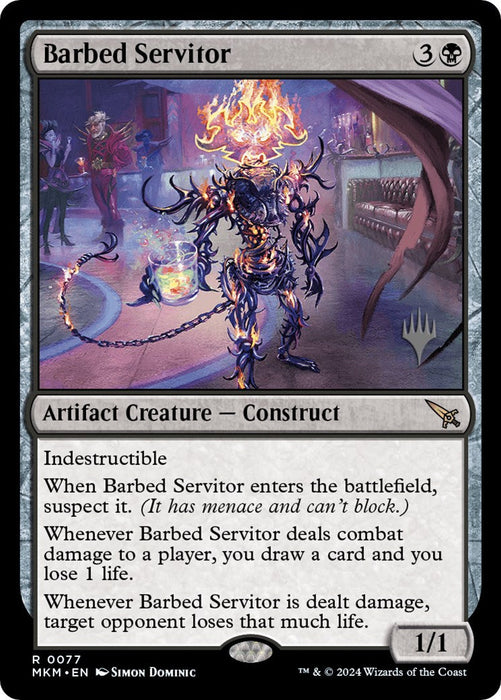 Barbed Servitor (Promo Pack) [Murders at Karlov Manor Promos] - Just $0.13! Shop now at Retro Gaming of Denver