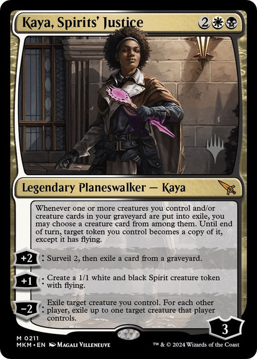 Kaya, Spirits' Justice (Promo Pack) [Murders at Karlov Manor Promos] - Just $0! Shop now at Retro Gaming of Denver