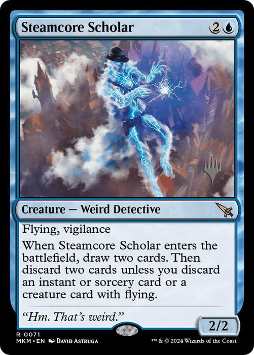 Steamcore Scholar (Promo Pack) [Murders at Karlov Manor Promos] - Just $0.03! Shop now at Retro Gaming of Denver