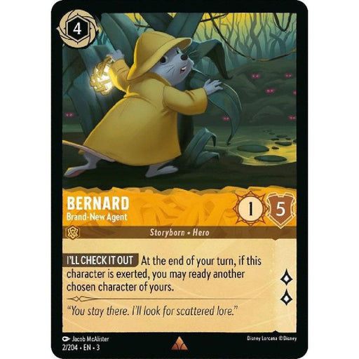 Bernard - Brand-New Agent (2/204) [Into the Inklands] - Just $0.05! Shop now at Retro Gaming of Denver