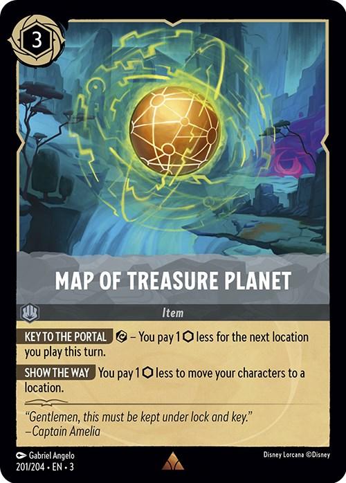 Map of Treasure Planet (201/204) - Into the Inklands - for just $0.06! 
