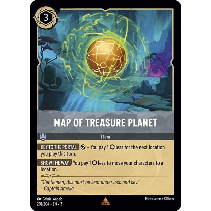 Map of Treasure Planet (201/204) [Into the Inklands] - Just $0.10! Shop now at Retro Gaming of Denver