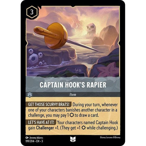 Captain Hook's Rapier (199/204) [Into the Inklands] - Just $0.05! Shop now at Retro Gaming of Denver