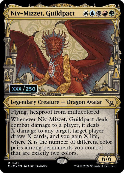 Niv-Mizzet, Guildpact (Serialized) [Murders at Karlov Manor] - Just $604.20! Shop now at Retro Gaming of Denver