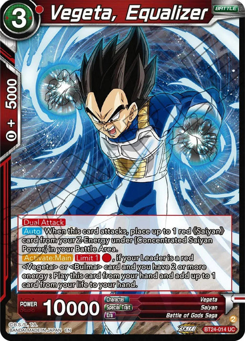 Vegeta, Equalizer (BT24-014) [Beyond Generations] - for just $0.10! 