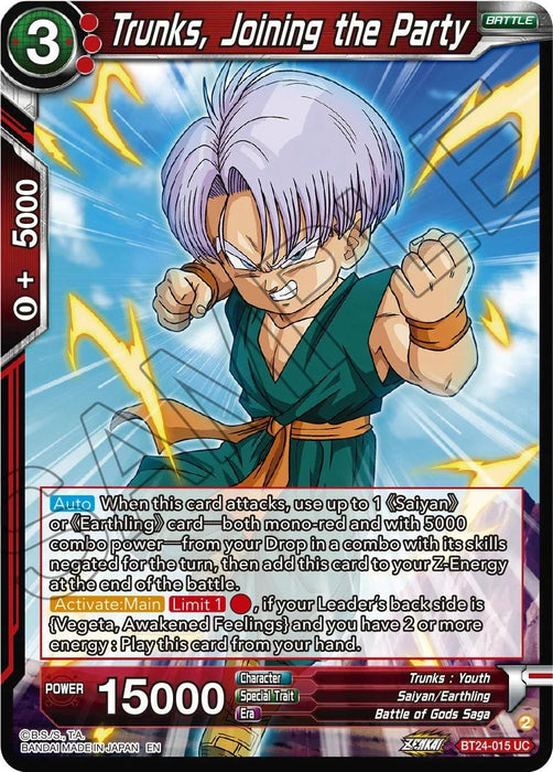 Trunks, Joining the Party (BT24-015) [Beyond Generations] - for just $0.10! 