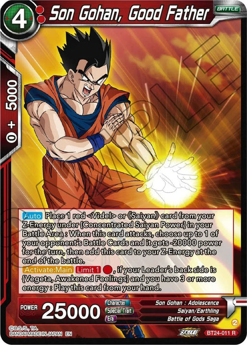 Son Gohan, Good Father (BT24-011) [Beyond Generations] - for just $0.10! 