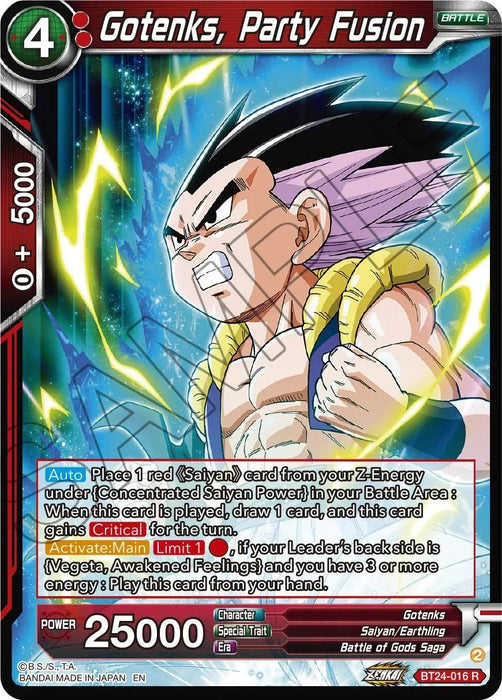 Gotenks, Party Fusion (BT24-016) [Beyond Generations] - for just $0.10! 