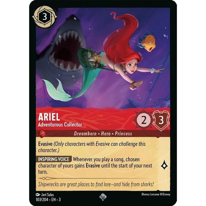 Ariel - Adventurous Collector (103/204) [Into the Inklands] - Just $0.05! Shop now at Retro Gaming of Denver