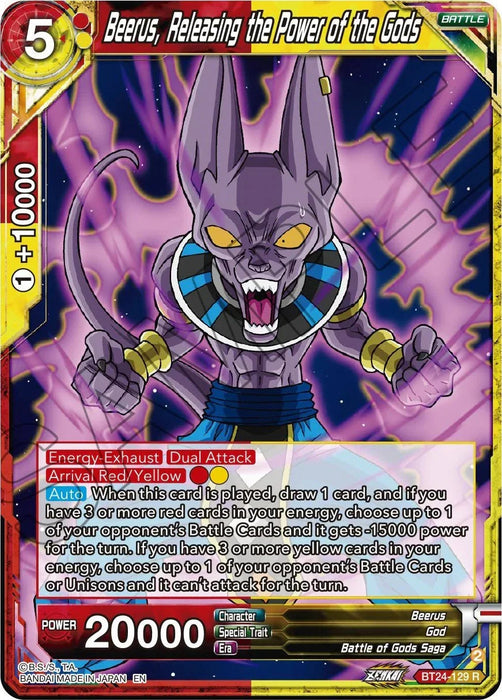 Beerus, Releasing the Power of the Gods (BT24-129) [Beyond Generations] - for just $0.10! 