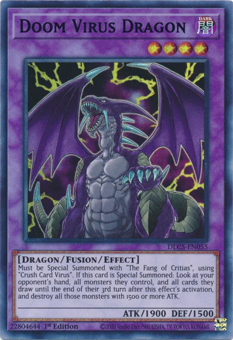 Doom Virus Dragon (Purple) [DLCS-EN055] Ultra Rare - for just $0.10! 