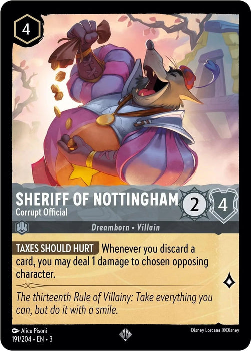 Sheriff of Nottingham - Corrupt Official (191/204) [Into the Inklands] - for just $0.10! 