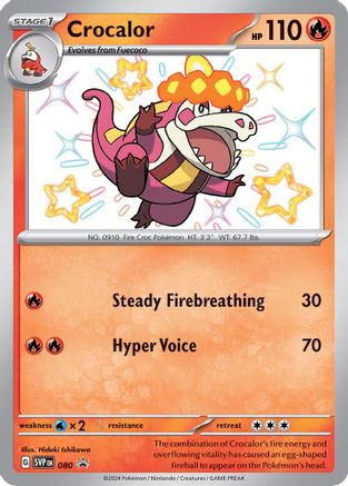 Crocalor 080 - SV Scarlet & Violet Promo Cards Holofoil - for just $0.75! 