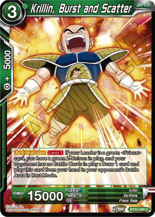 Krillin, Burst and Scatter (BT24-068) [Beyond Generations] - for just $0.10! 