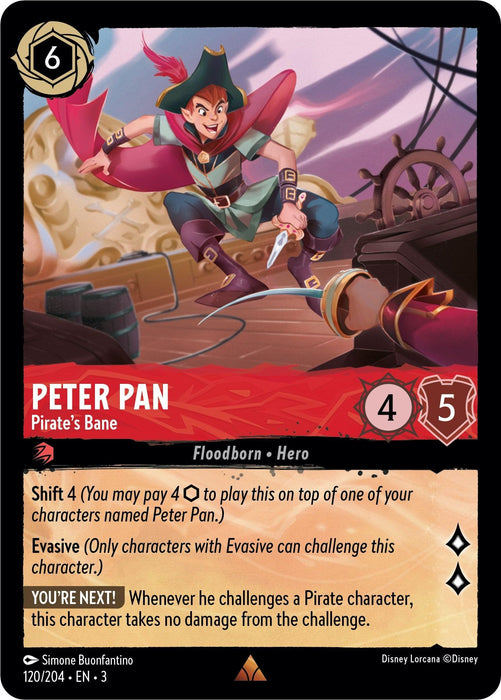 Peter Pan - Pirate's Bane (120/204) - Into the Inklands - for just $0.03! 
