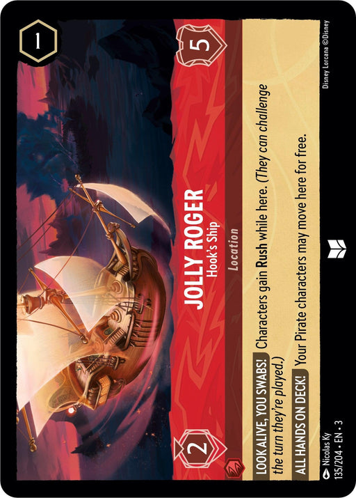 Jolly Roger - Hook's Ship (135/204) - Into the Inklands - for just $0.03! 