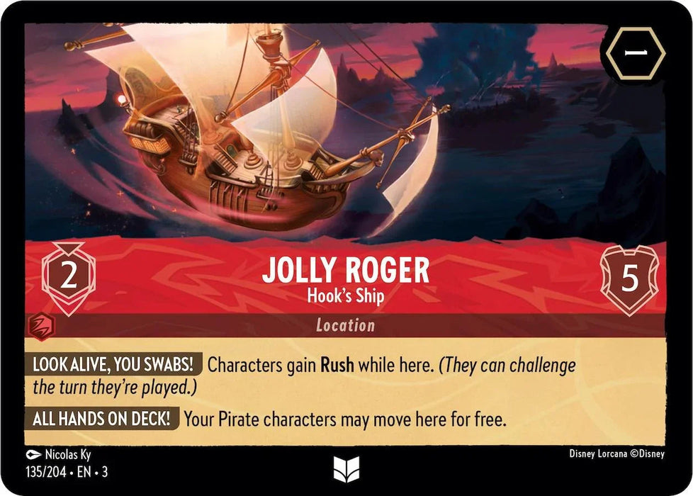 Jolly Roger - Hook's Ship (135/204) [Into the Inklands] - for just $0.10! 