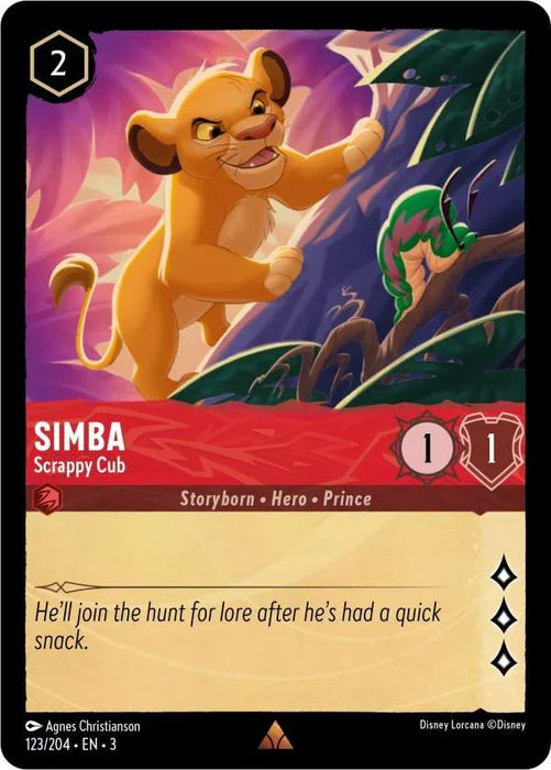 Simba - Scrappy Cub (123/204) [Into the Inklands] - for just $0.10! 