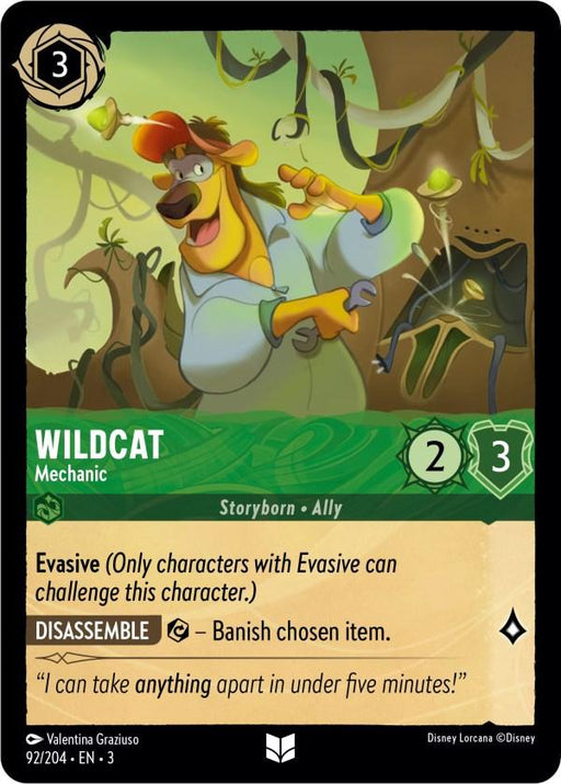 Wildcat - Mechanic (92/204) - Into the Inklands - for just $0.02! 