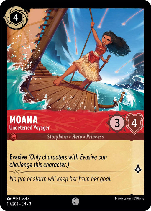 Moana - Undeterred Voyager (117/204) - Into the Inklands - for just $0.02! 
