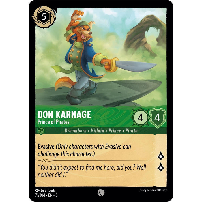 Don Karnage - Prince of Pirates (71/204) [Into the Inklands] - Just $0.04! Shop now at Retro Gaming of Denver