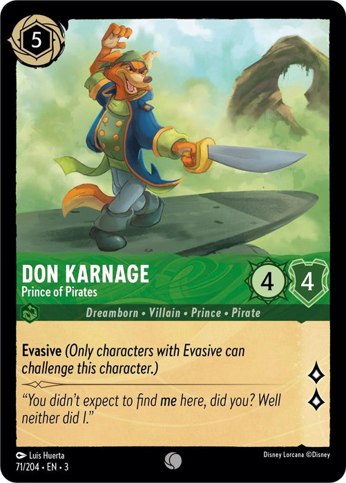 Don Karnage - Prince of Pirates (71/204) [Into the Inklands] - for just $0.10! 