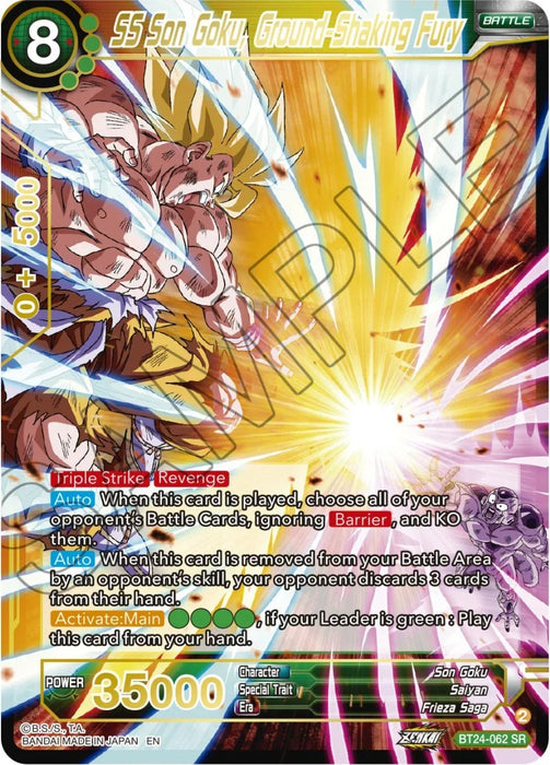 SS Son Goku, Ground-Shaking Fury (BT24-062) [Beyond Generations] - for just $1.40! 