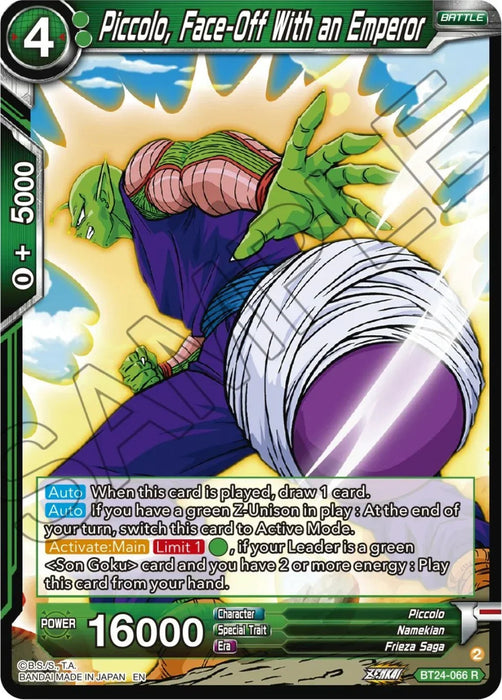 Piccolo, Face-Off With an Emperor (BT24-066) [Beyond Generations] - for just $0.10! 