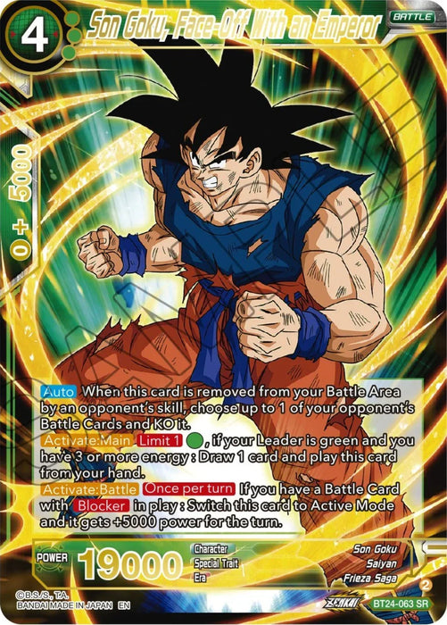 Son Goku, Face-Off With an Emperor (BT24-063) [Beyond Generations] - for just $1.25! 