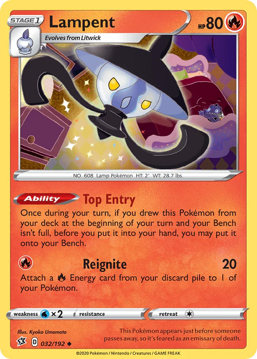 Lampent (032/192) [Sword & Shield: Rebel Clash] - for just $0.10! 