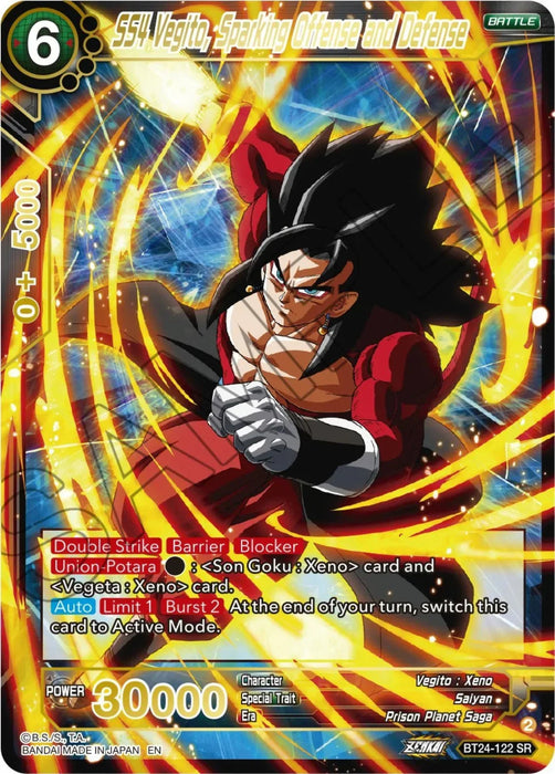 SS4 Vegito, Sparking Offense and Defense (BT24-122) [Beyond Generations] - for just $1.80! 