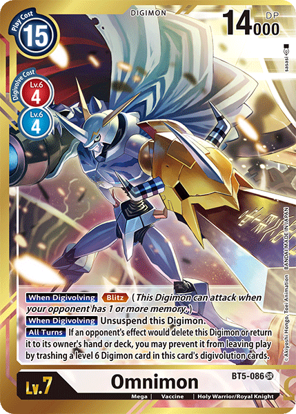 Omnimon [BT5-086] (Alternate Art - Sasasi) [Battle of Omni] - Just $1.65! Shop now at Retro Gaming of Denver