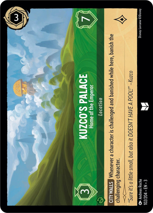 Kuzco's Palace - Home of the Emperor (102/204) - Into the Inklands - for just $0.02! 