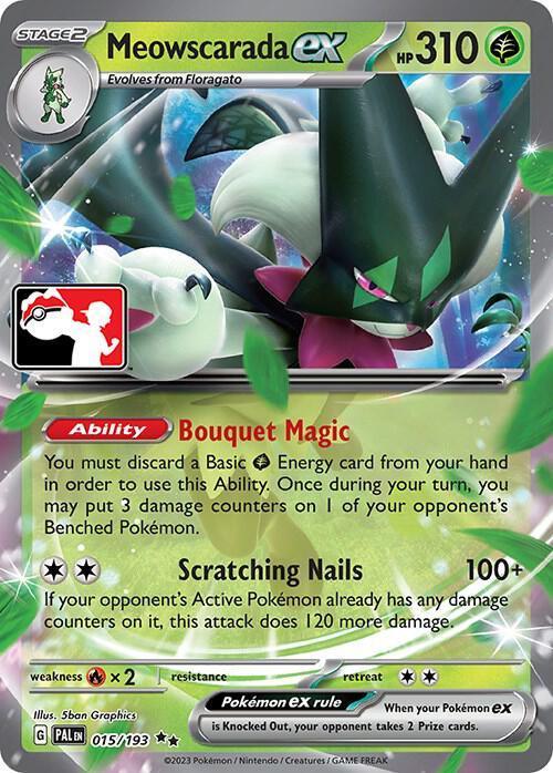 Meowscarada ex (015/193) [Prize Pack Series Four] - for just $1! 