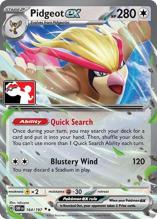 Pidgeot ex (164/197) [Prize Pack Series Four] - for just $1.15! 
