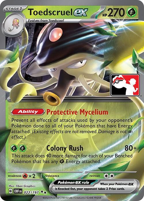 Toedscruel ex (022/197) [Prize Pack Series Four] - for just $1.15! 