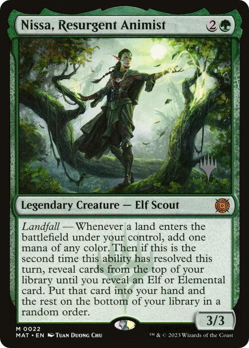 Nissa, Resurgent Animist (Promo Pack) [Murders at Karlov Manor Promos] - Just $19.30! Shop now at Retro Gaming of Denver