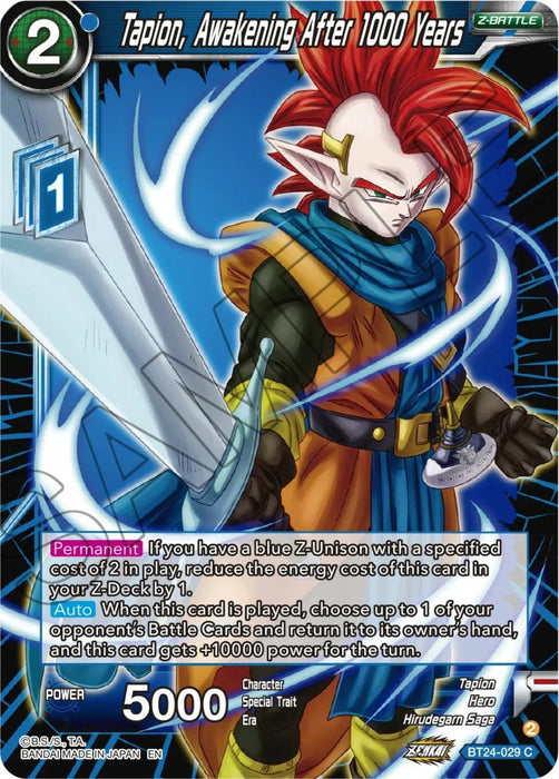 Tapion, Awakening After 1000 Years (BT24-029) [Beyond Generations] - for just $0.10! 