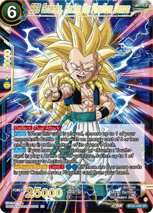 SS3 Gotenks, Facing the Phantom Demon (BT24-038) [Beyond Generations] - for just $0.40! 