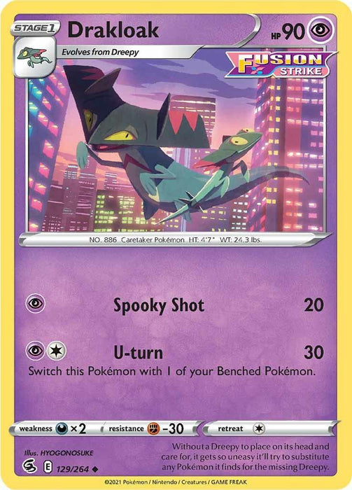 Drakloak (129/264) [Sword & Shield: Fusion Strike] - for just $0.10! 