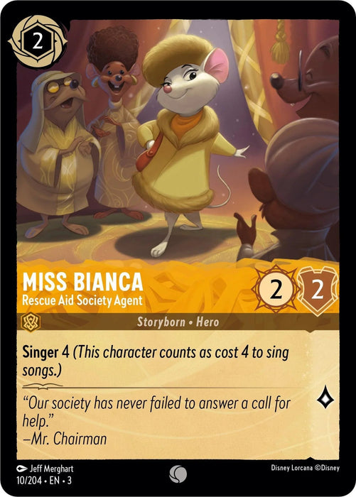 Miss Bianca - Rescue Aid Society Agent (10/204) [Into the Inklands] - for just $0.10! 