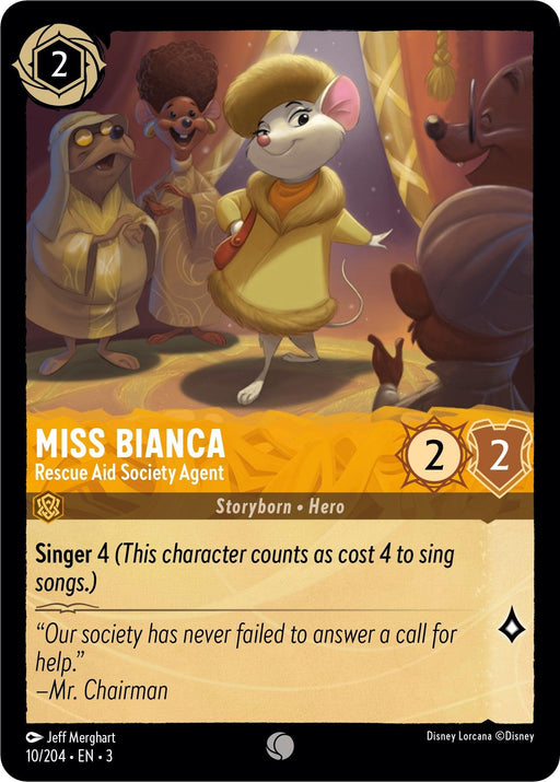 Miss Bianca - Rescue Aid Society Agent (10/204) - Into the Inklands - for just $0.02! 