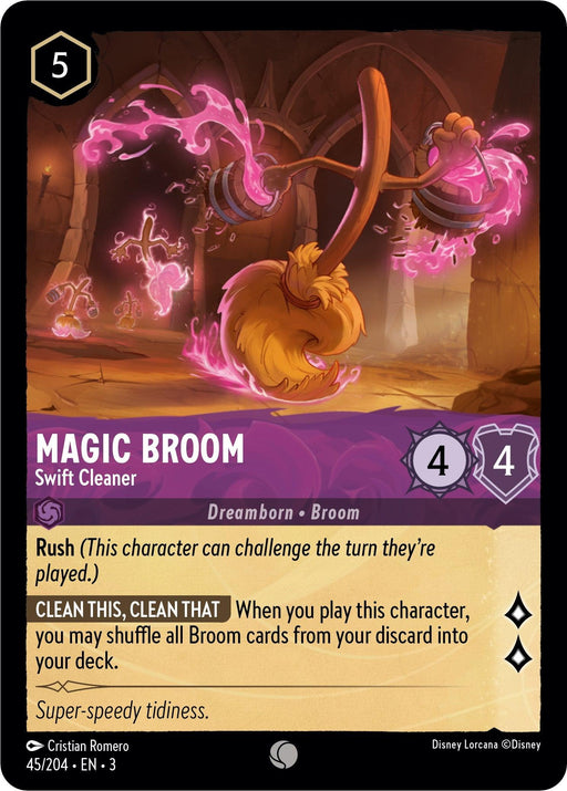 Magic Broom - Swift Cleaner (45/204) - Into the Inklands - for just $0.03! 