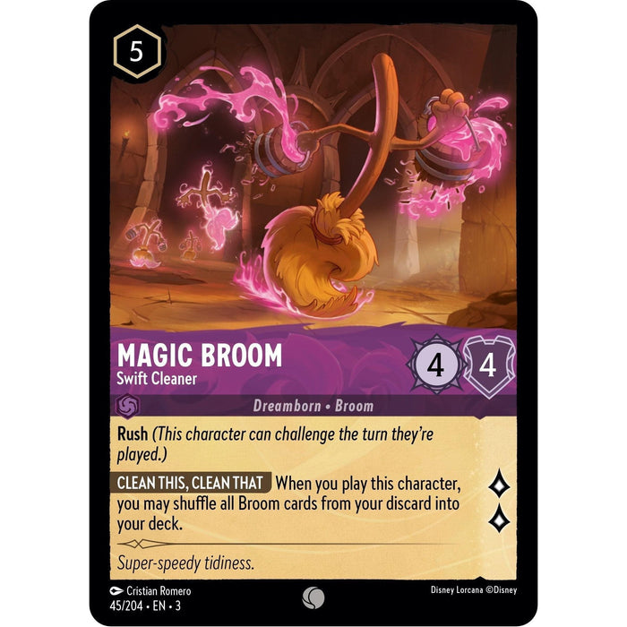 Magic Broom - Swift Cleaner (45//204) [Into the Inklands] - Just $0.05! Shop now at Retro Gaming of Denver