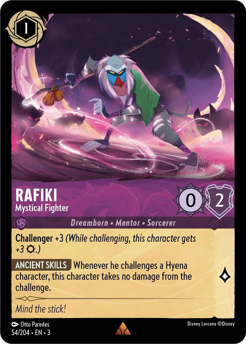 Rafiki - Mystical Fighter (54//204) [Into the Inklands] - for just $0.15! 