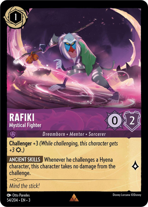 Rafiki - Mystical Fighter (54/204) - Into the Inklands - for just $0.07! 