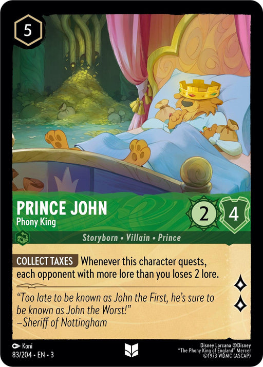 Prince John - Phony King (83/204) - Into the Inklands - for just $0.02! 