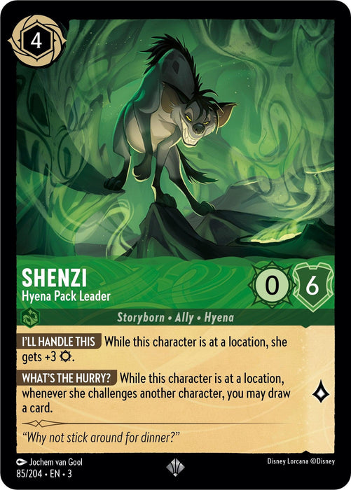 Shenzi - Hyena Pack Leader (85/204) - Into the Inklands - for just $0.10! 